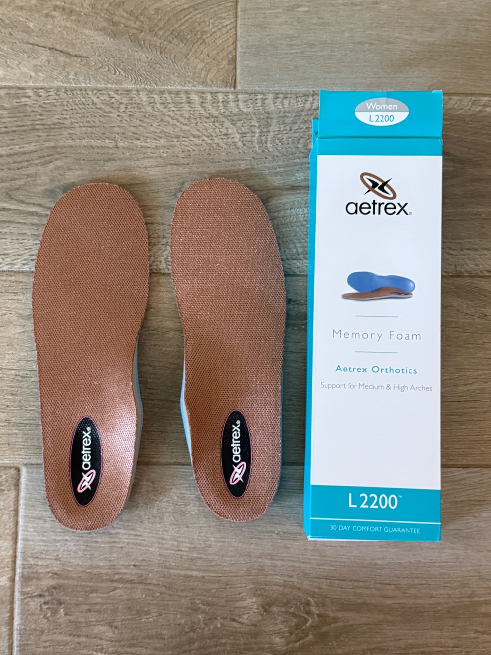 New Aetrex Orthotics comfort Women's Memory Foam Insoles L2200